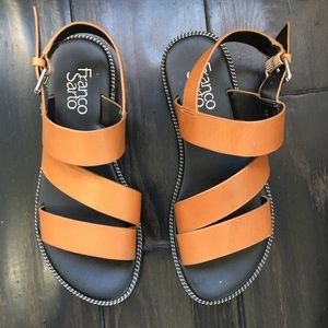 Strappy Flat Leather Sandals